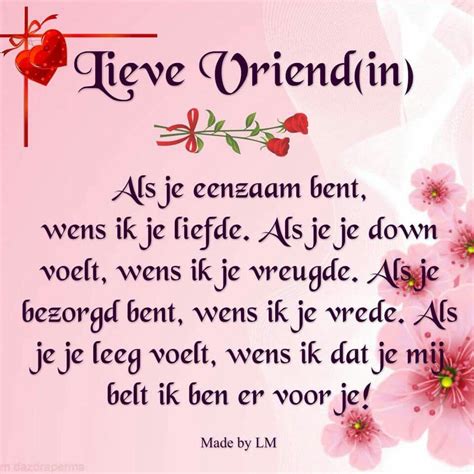 lieve vriendin|Liefdesteksten 